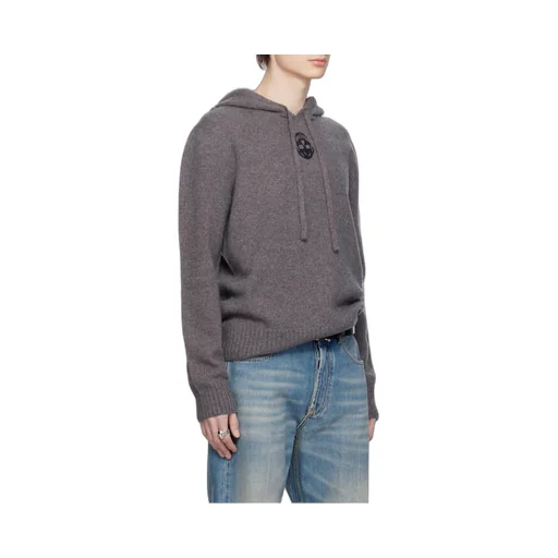 Skull-Embroidered Hoodie