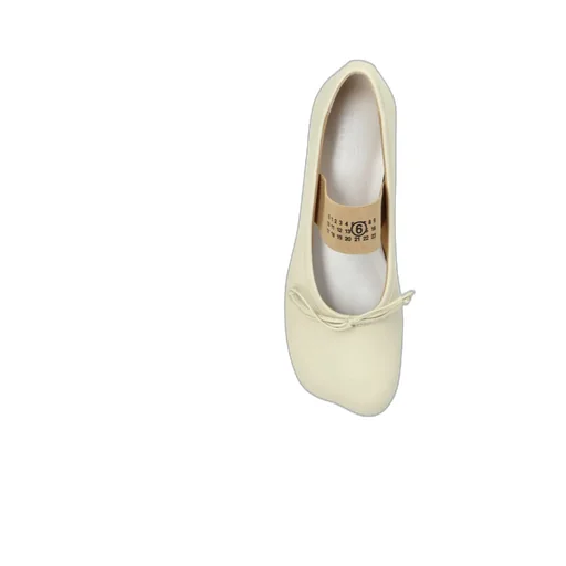 Mm6 Maison Margiela Anatomic Numbers-Motif Bow-Detailed Ballerinas