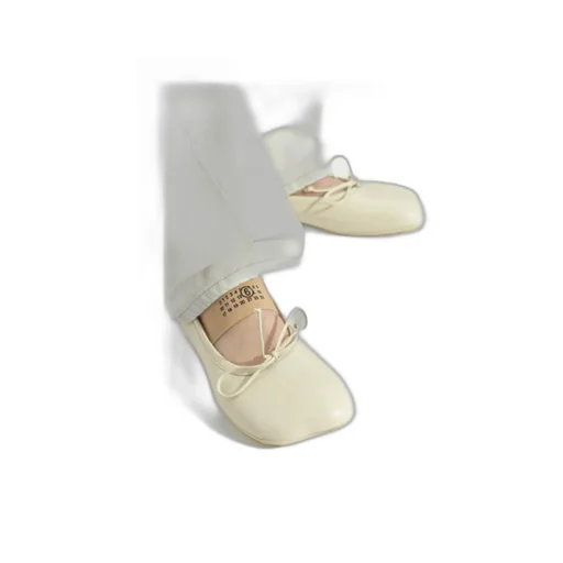 Mm6 Maison Margiela Anatomic Numbers-Motif Bow-Detailed Ballerinas