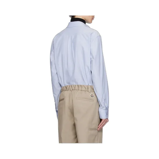 Moncler Embroidered Logo Oxford Shirt