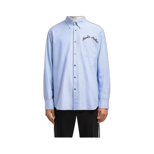 Moncler Embroidered Logo Oxford Shirt