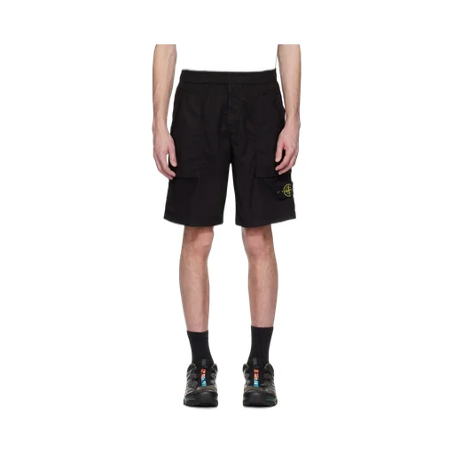 Stone Island Logo Patch Bermuda Shorts