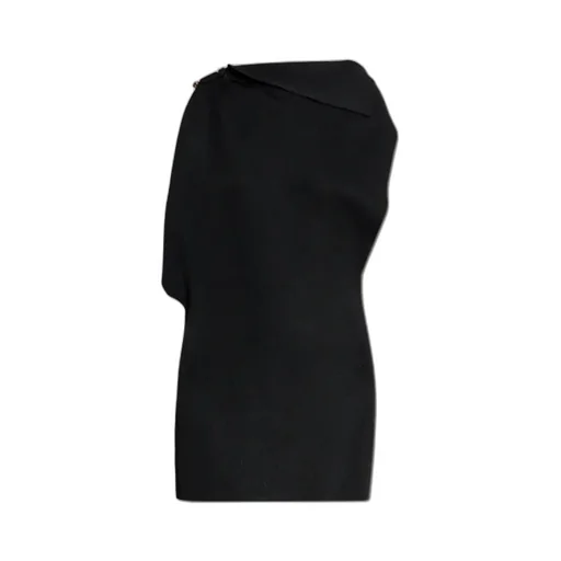 Jacquemus La Mini Robe Trapeze Cowl Neck Mini Dress