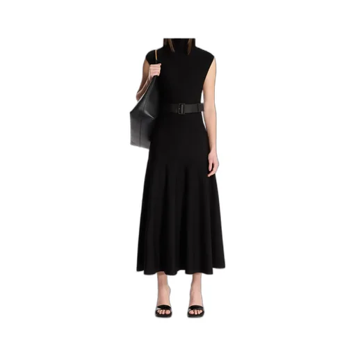 AlaÏA Belted Sleeveless Maxi Dress