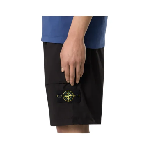 Stone Island Logo Patch Bermuda Shorts