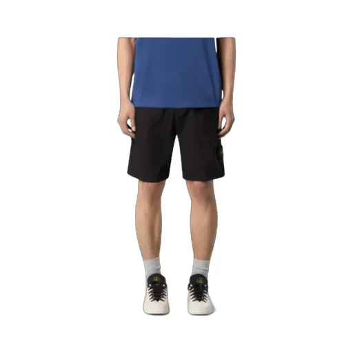 Stone Island Logo Patch Bermuda Shorts