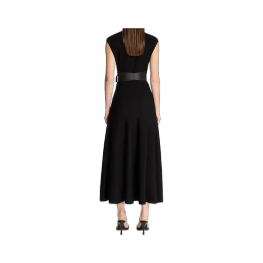 AlaÏA Belted Sleeveless Maxi Dress
