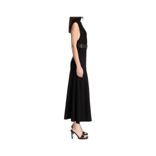 AlaÏA Belted Sleeveless Maxi Dress