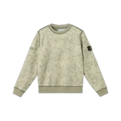 Stone Island Junior Reversible Camouflage Printed Sweatshirt