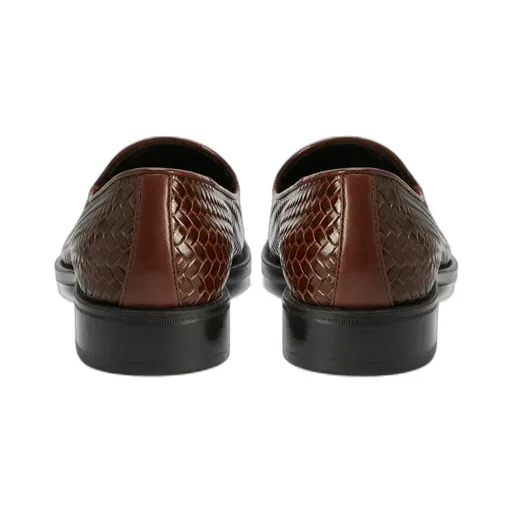 Giuseppe Zanotti Woven-Print Moccasin Loafers