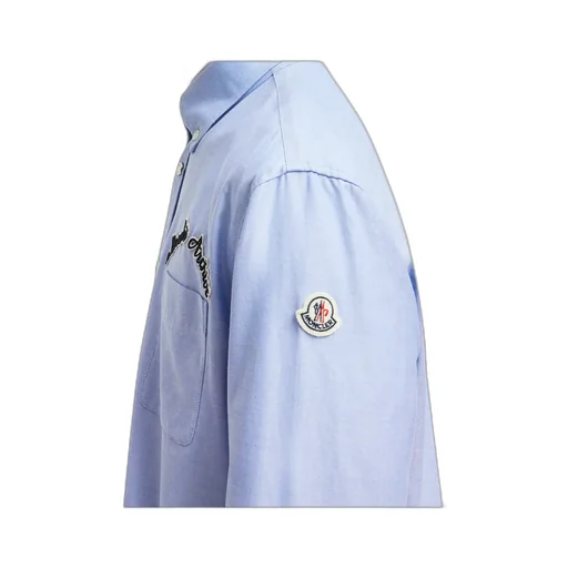 Moncler Embroidered Logo Oxford Shirt