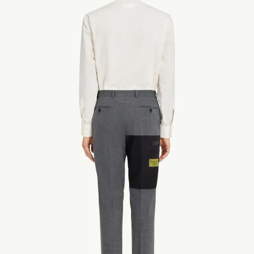 Tailored Wool-Blend Trousers