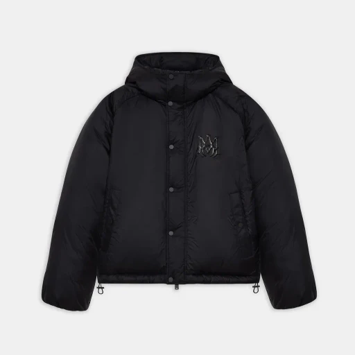 Amiri Hooded Down Jacket - Black