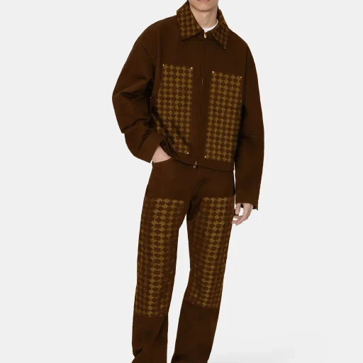 Ma Quad Jacquard Carpenter - Dark Brown