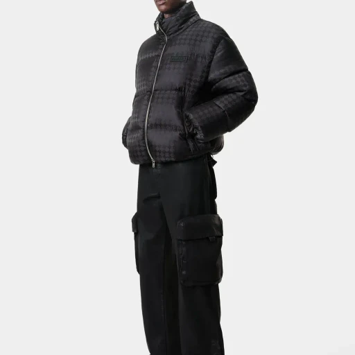 Ma Quad Jacquard Down Jacket - Black