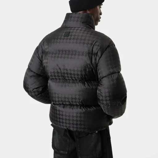 Ma Quad Jacquard Down Jacket - Black