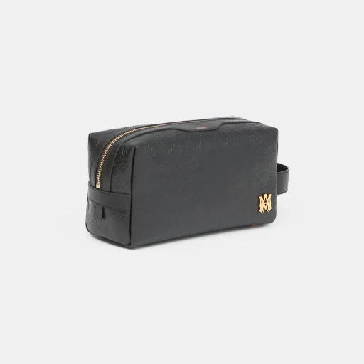 Ma Quad Leather Dopp Kit - Black
