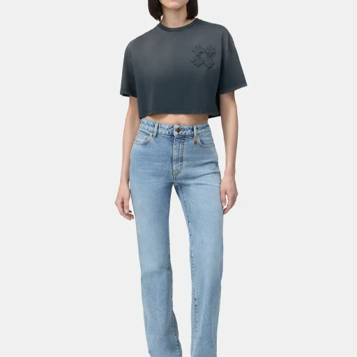 Women - Ma Quad Cropped Tee - Black