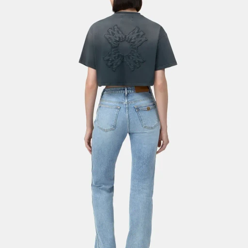 Women - Ma Quad Cropped Tee - Black