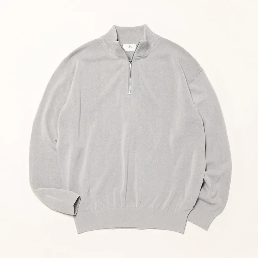Silk Zipup Sweater