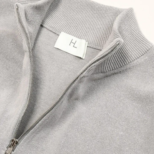 Silk Zipup Sweater