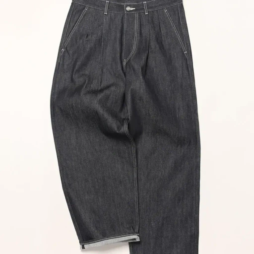 Selvage Denim Two Tuck Pants
