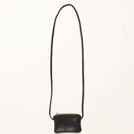 6 Inch Zippered Pouch With Leather Code