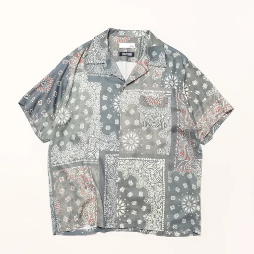 Hav-A-Hank Open Collar Print Shirt