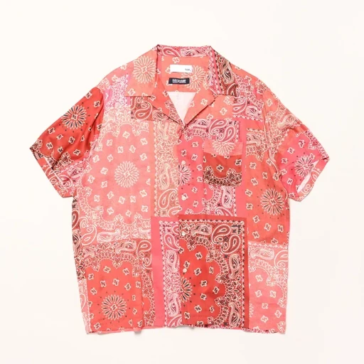 Hav-A-Hank Open Collar Print Shirt