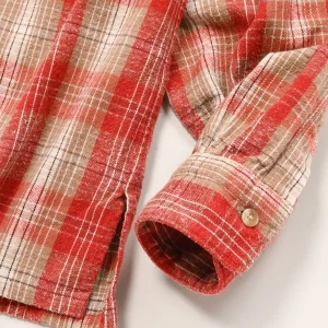 Vintage Cotton Silk Nep Twill Check Shirt