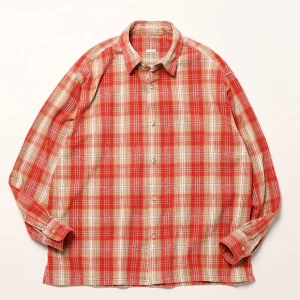 Vintage Cotton Silk Nep Twill Check Shirt