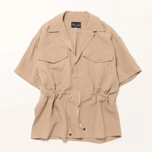Linen Paper Broad Safari S/S Shirt