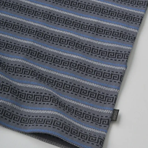 Jaquard Striped S/S Tee