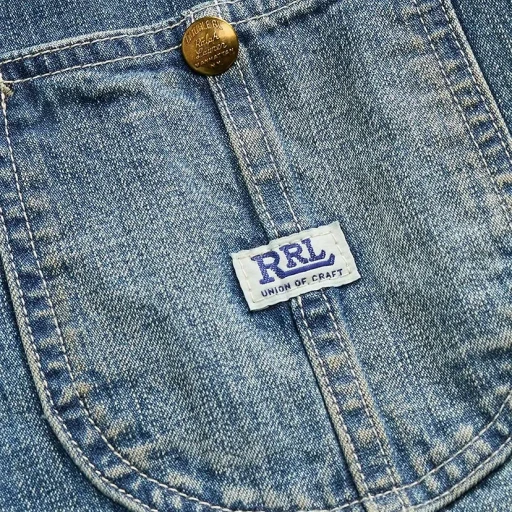 Corduroy-Collar Indigo Denim Jacket