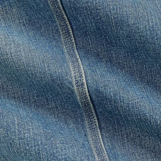 Corduroy-Collar Indigo Denim Jacket