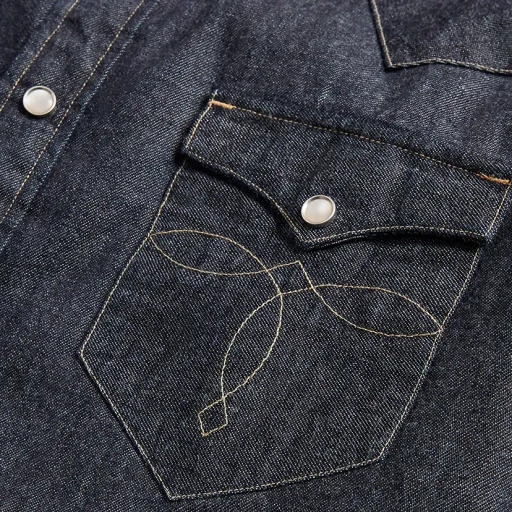 Slim Fit Denim Western Shirt