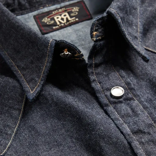 Slim Fit Denim Western Shirt