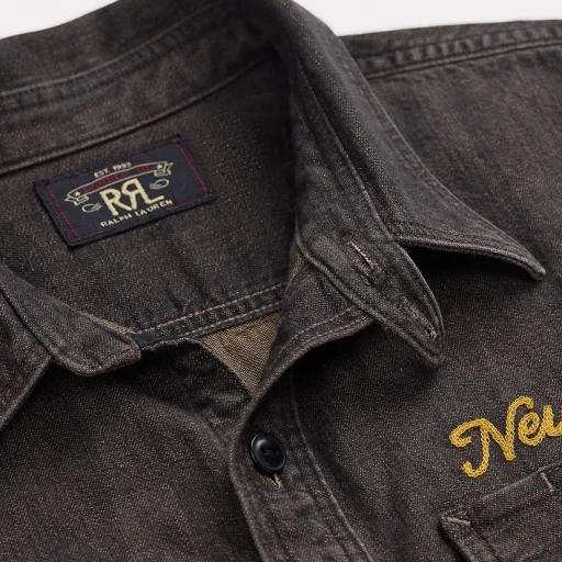 Embroidered Denim Workshirt
