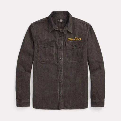 Embroidered Denim Workshirt