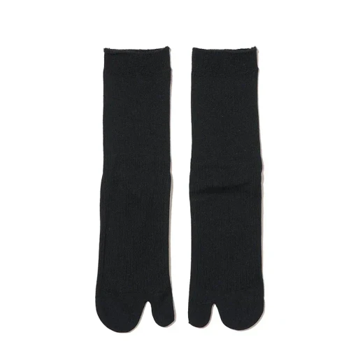 Basic Ribbed Cotton Short Tabi Socks 14