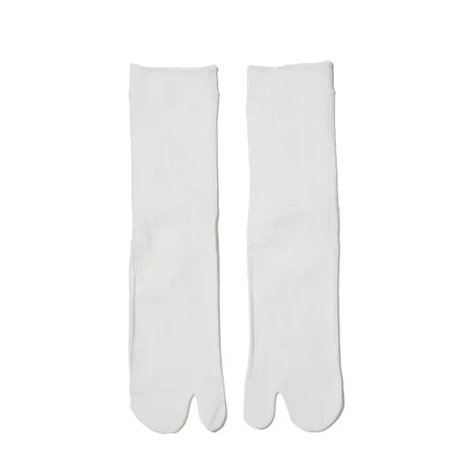 Basic Ribbed Cotton Short Tabi Socks 14