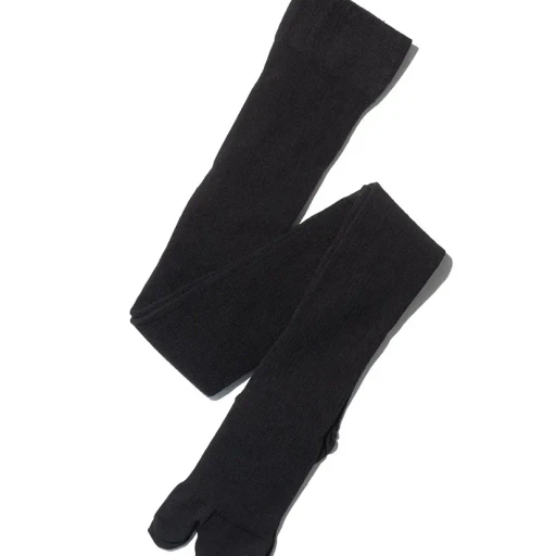 Cotton Ribbed Tabi Tights 2