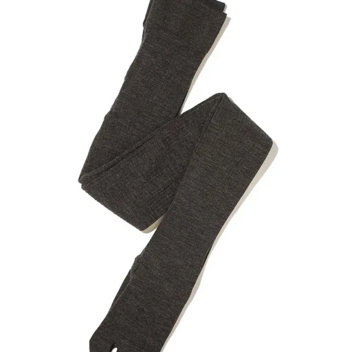 Wool Wide Ribbed Tabi Tights