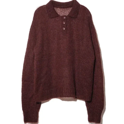 Mohair Knit Polo