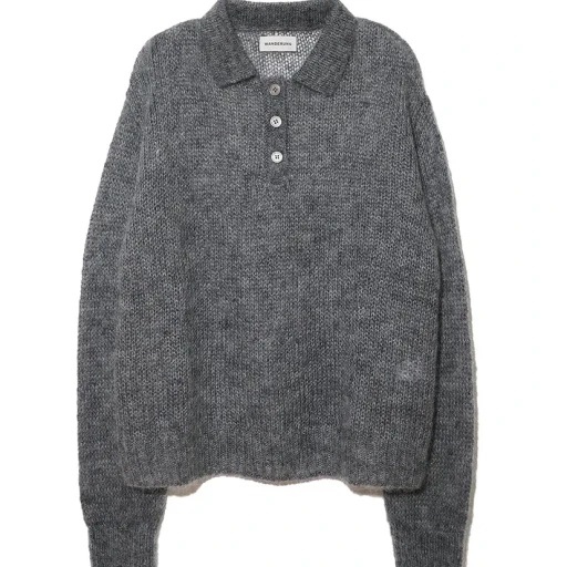 Mohair Knit Polo