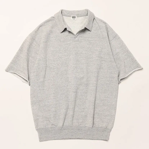 Lot.74004 Cut Off Sleeve Sweat Polo Shirt