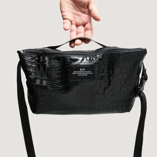 Fannypack Crossbody - Croco Vegan Leather