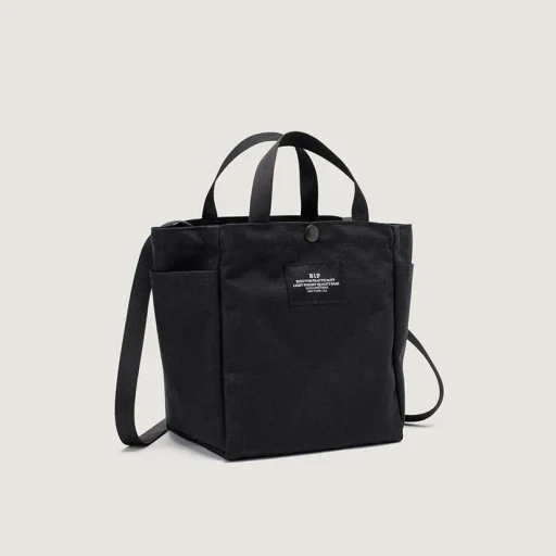 Small Side Pocket Tote - Canvas Nylon