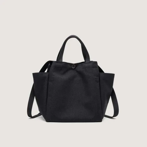 Small Side Pocket Tote - Canvas Nylon