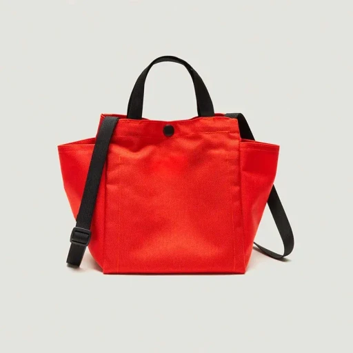 Small Side Pocket Tote - Canvas Nylon